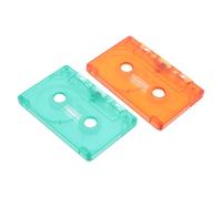 DEARMAMY 2pezzi Custodie per Cassette Vuote in Scatole Portacassette Multiuso per Musica Decorazione Festa e Archiviazione Sicura