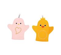 DEARMAMY 2pezzi Guanti Da Bagno Pratici Per Scrubber Anti-fango Spessi Doppio Uso Per Strofinare La Schiena Per Igienpersonale in Casa