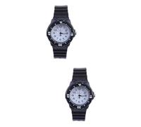 DEARMAMY 2pezzi Orologio Da Polso Per Ragazzo Ragazza Silicone Orologio Quarzo Per Ragazzi e Ragazze Design Elegante e Comodo Per Attività Sportive e Regali Womage Numero