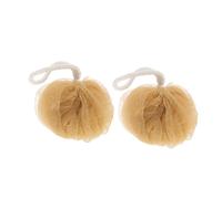 DEARMAMY 2pezzi Palla da Bagno in Rete Schiumogena Resistente e Morbida con Rete Bolle Scrubber per Doccia Accessori da Bagno per Corpo
