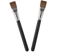 DEARMAMY 2pezzi Pennello Viso Flat Per Fondotinta e Maschera Applicatore Makeup Leggero e Facile Da Pulire Pennelli Trucco Per Cura Applicazione Uniforme