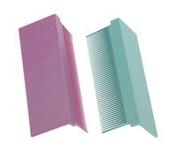 DEARMAMY 2pezzi Pettine Lisciante per Capelli Strumento di Styling per Barbiere Pettine per Piastra Portatile Denti Fitti per Eliminare Grovigli e Grovigli