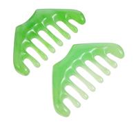 DEARMAMY 2pezzi Pettine Per Capelluto Piastra Per Massaggio Pettine Raschiante Gua Sha Strumenti Per Massaggio Alla Testa Regola La Rilassa La Psiche Migliora La Funzione Motoria