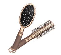 DEARMAMY 2pezzi Spazzola per Capelli Paletta Portatile Pettine Liscianti per Capelli Multifunzione di Pettini Massaggio Ergonomico per Capelluto