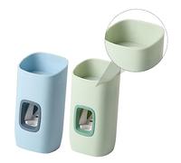 DEARMAMY 2pezzi Spremitore Automatico di Dentifricio Distributore di Dentifricio per Bagno Spremitore da Appendere alla Parete Realizzato in Plastica Pratico e Resistente Adatto al Tubet