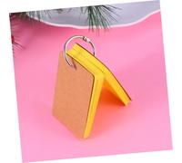 DEARMAMY 3 pezzi Blocco Note Tascabile con Anello in Metallo Bianchi Semplici Taccuino Memo Portatile per Casa e Scuola Cartoncini per Appunti Compatti e Facili da Trasportare Giallo