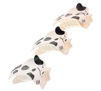 DEARMAMY 3 Pezzi Fermagli Per A Forma Di Squalo Con Motivo A Cane Maculato Per Donne Spessi E Carini Per Lo Styling Della Mascella Posteriore Piccoli Fermagli Accessori Per