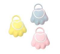 DEARMAMY 3 Pezzi Spazzola da bagno in silicone Scrubber da bagno ergonomico esfoliante pulizia ragazzo spazzola da bagno per Shower Scrubber Bath Scrubber Gel di silice