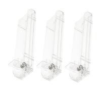 DEARMAMY 3 Pezzi Spingisigarette Automatico Titoli Di Negozio Distributore Di Conservare Il Portasigarette Vetrina Per Per Negozio Plastica Transparent