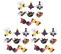 DEARMAMY 3 Set Set Cappello Zucca Di Halloween Orrore Clip Per Fiocco Per Ragazze It Halloween Fermacapelli Halloween Forcine Con Brillantini Forcine Per Bambina Tessuto 8 Pezzi * 3