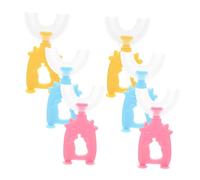 DEARMAMY 3 Set Spazzolino U Shaped Per Spazzolino Manuale Portatile Morbido Per Denti Sani E Gengive Protette 6 Pezzi*3