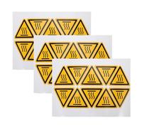 DEARMAMY 30 Adesivi di Avvertenza Triangolari per Alte Temperature Etichette Autoadesive Resistenti al Calore 40 MM Set da 30 Pezzi per Sicurezza su Superfici Calde in Contesti