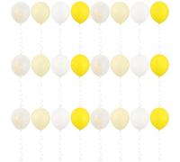 DEARMAMY 30 Pezzi Palloncini Gialli e per Shower e Compleanno, Tema Girasole e Ape, in Lattice Facile da Montare di Nastro Inclusi