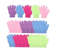 DEARMAMY 30pezzi Guanti Scrub Per Doccia Cinque Dita Esfolianti Per Corpo Massaggiatori Per Schiena Adatti Adulti e Studenti in Materiale Resistente