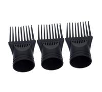 DEARMAMY 3pezzi Accessori Per Asciugacapelli Pettine Soffiante Nero Ugello Piatto Professionale Per Asciugatura Veloce Compatibile Maggior Parte Degli Asciugacapelli