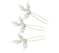 DEARMAMY 3pezzi Fermagli Per Di u Forcine Scintillanti Cristalli Copricapezzi Resistenti Al Colore Accessori Per Unici e