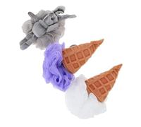 DEARMAMY 3pezzi Palline Da Bagno Schiumogene Con Design Di Coniglietto Per Doccia e Bagno Con Cordino Per Appendere Materiale Di Flessibile e Resistente