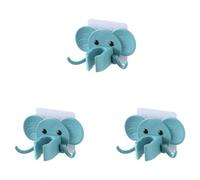 DEARMAMY 3pezzi Supporto Doccino Doccia Forma di Elefante Design Cartone Animato Casuale Leggero e Stabile Compatibile con Soffioni Standard per Bagno Famiglia e Amici Colore Casuale