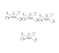 DEARMAMY 4 Pezzi Accessori per aste portaflebo cremagliera inossidabile sospeso gancio per appendere il supporto per infusione parti del supporto per infusione plastica