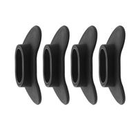 DEARMAMY 4 Pezzi Bocchino da Immersione in Silicone Nero | Protezione Labbra e Tenuta Sicura, e Immersione, Accessorio Subacqueo Flessibile