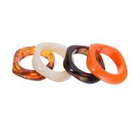 DEARMAMY 4 Pezzi Bracciale Rigido Largo E Spesso Bracciale Rigido In Acrilico Retrò Vintage Esagerato In Acrilico In