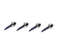 DEARMAMY 4 pezzi Clip Halloween Teschio Corvo Punk Goth Fermaglio Scheletro per Cosplay e Matrimoni Accessorio Dark per Halloween e