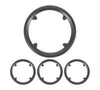 DEARMAMY 4 Pezzi Copricatena Bicicletta in Plastica Nera per 42 Denti e 4 Bulloni, Protezione Leggera e Resistente per Trasmissione, Facile da Installare per Ciclismo su Strada e Sentieri