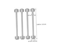 DEARMAMY 4 Pezzi Kit Riparazione Viti per Cinturino in e Perni Connessione per Sostituzione Facile Strumenti Riparazione Orologiai Compatibili con Cinturini Metallo e