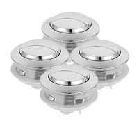 DEARMAMY 4 Pezzi Pulsanti per lo Scarico del Wc in Stile Semplice Pulsanti per Serbatoio Wc da 58Mm Accessori per Bagno Adatti per Casa Hotel e Locali Pubblici