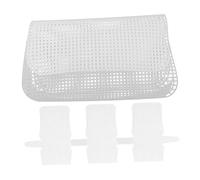 DEARMAMY 4 Pezzi Rete Plastica per Borse Fai da Te Retine Sagomate Resistenti con Maglia per Uncinetto Canvas Multiuso per Ricamo Fondo Sacchetti e Decorazioni Robuste