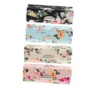 DEARMAMY 4 Pezzi Rossetto con Design Retro e Ricamo Contenitori per Cosmetici Organizzatore per Donne