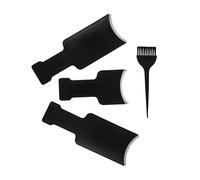 DEARMAMY 4 Pezzi Set Di Pettine Per Tinture Per Asse Buio Spazzola Per Asciugacapelli Evidenziare Pettine Per Districare La Spazzola Per Colore Nero Plastica