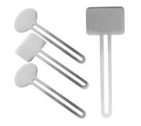 DEARMAMY 4 Pezzi Spremi Dentifricio Bagno Chiave Squeezer Del Tubo Da Dentifricio Quotidiano Stringer Del Tubo Mano Minimalista Spremiagrumi Acciaio Inossidabile Silver