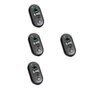 DEARMAMY 4 Pezzi Test primo rivelatori Keychain alcolometro alcolimetro portatile rilevatore di analizzatore del respiro elettronico Black