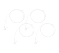 DEARMAMY 4 Pezzi Tubo di Prolunga per Schiuma Spray in Poliuretano 3m, Ugello Applicatore Flessibile per Sigillatura Porte e Finestre, Accessorio Compatibile per Calafataggio in Lavori