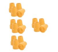 DEARMAMY 4 Set Bastoncini Da Trekking Con Punta Antiscivolo Escursionistico Stampelle Suggerimenti Anti-tamponi Per Scarpe Gomme Gomma Da Cancellare Yellow 4 Pezzi*4