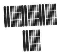DEARMAMY 4 Set Coprigambe Per Occhiali Anti Accessori Per Occhiali Pastiglie Da Presa Dell'orecchio Di Cuscinetti Auricolari in Gel Di Silice Black 16 Paia*4