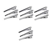 DEARMAMY 4 Set Fermacravatta Garbo The Office Tailleur Camicia Party Accessori Per Da Uomo Accessorio Abbigliamento Uomo Barra Della Cravatta Clip Per Cravatta Lega Silver 3 Pezzi * 4