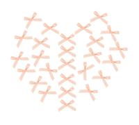DEARMAMY 40 Pezzi Fiocchetti Mini Rosa per Fai da Te, Fiocchi Piccoli Facili da Cucire o Incollare, Accessori per Decorazioni e Creazioni Artigianali DIY