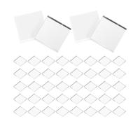 DEARMAMY 400 Pezzi Tessere di Mosaico Quadrate in Vetro a Specchio Autoadesive per Decorazioni Fai da Te Artigianato e Gioielli Resistenti al Fuoco e All’Umidità per Interni come Cucine