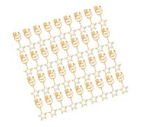 DEARMAMY 40pezzi Forcine Stella per Capelli da Donna di Accessori Stella Cava Dorata Fermagli per Trecce in Metallo Anelli per Capelli Pendenti Decorativi per Dreadlock e Acconciature