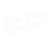 DEARMAMY 40pezzi Per Bottiglie Per Bottiglie Accessori Per Drip Sicuro e Resistente Per Ospedali e