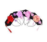 DEARMAMY 4pezzi Cerchietto per Capelli in Stili Diversi per Decorazioni per Capelli in Stile Cosplay Copricapi Vintage Nappa Laterale in Stile Cinese Antico Colore Casuale