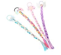 DEARMAMY 4pezzi Elastici Per Per Parrucche Intrecciate Corde Per Tessute Di Accessori Per Di Cavallo Decorazioni Per Adatte Per Extension e Parrucche Per Ragazzo Ragazza Ragazza