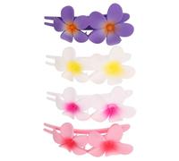 DEARMAMY 4pezzi Fermagli Per Capelli Forma Di Fiore Per Donne e Ragazze Forcine Becco D'anatra Per Frangia Laterale Accessori Floreali Per Styling Dei Capelli Adatti Per Stagioni Calde e Bo