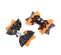 DEARMAMY 4pezzi Forcine Per Capelli Halloween Fermagli Per Capelli Fantasmi e Ragni Per Ragazzo Ragazza Ragazza Party Materiale Sicuro e Resistente Lavorazione Pregiata