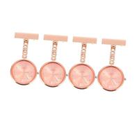 DEARMAMY 4pezzi Orologio Da Infermiere Pendolo Quarzo Design Semplice e Pratico Per Medici e Personale Clinico Numeri Chiari e Facile Da Indossare