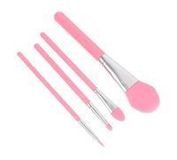DEARMAMY 4pezzi Pennello Cosmetico Per Donna Manico in Lucida Resistente e Durevole Per Applicare Fondotinta Maschera e Sopracciglia Non Assorbe Riduce Lo Spreco Di Cosmetici Per Liquidi e