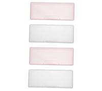 DEARMAMY 4pezzi Scatola Portaoggetti Per Unghie Cassette Per Strumenti Per Levigatura Cassettiera Per Strumenti Per Nail Art Scatola Vuota Per Manicure e Pedicure Custodia Portautensili Per