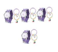 DEARMAMY 4sets Orologio Per Ragazzo Ragazza Con Unicorno e Braccialetti Colorati Per Compleanno e Festa Dei Ragazzo Ragazza Orologio Cartone Per Ragazze Con Design Vivace e Tempi Accurati